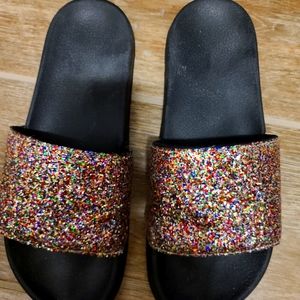 Glittery slippers